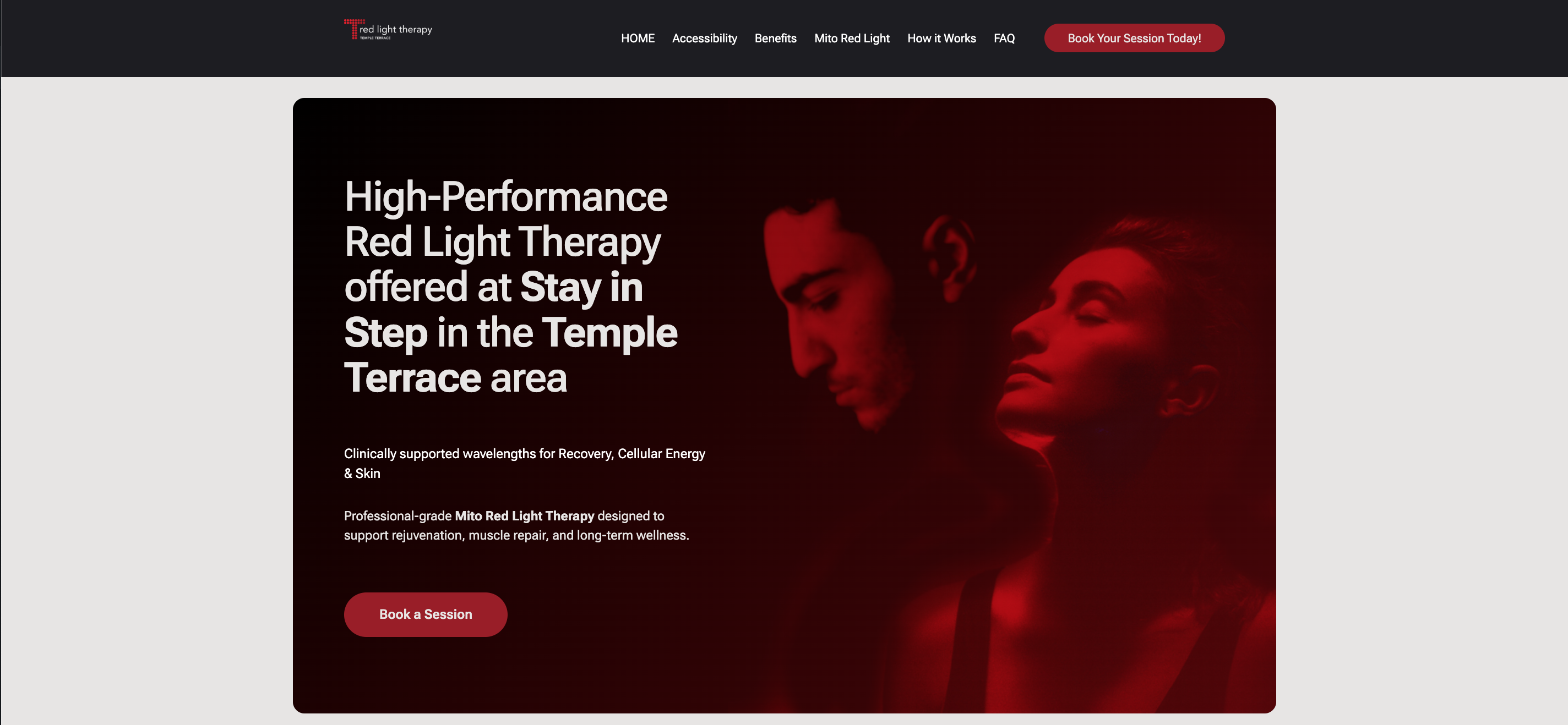 red light therapy temple terrace